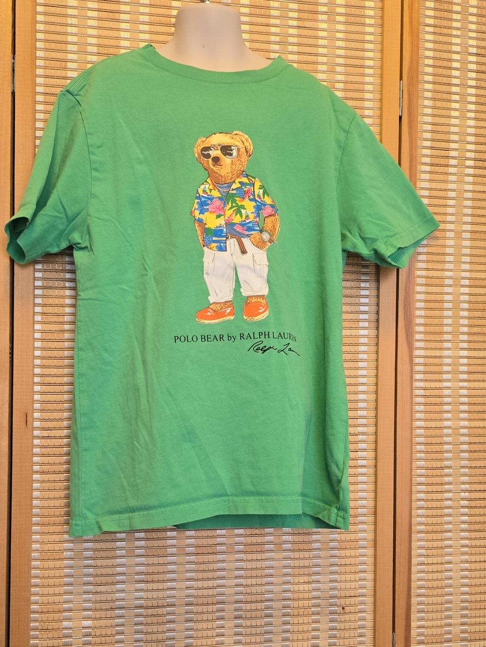 Ralph Lauren Green Polo Bear Graphic Tee